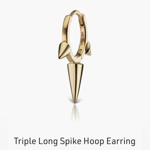 Maria Tash Jewelry. Triple Long Spike Hoop Earring